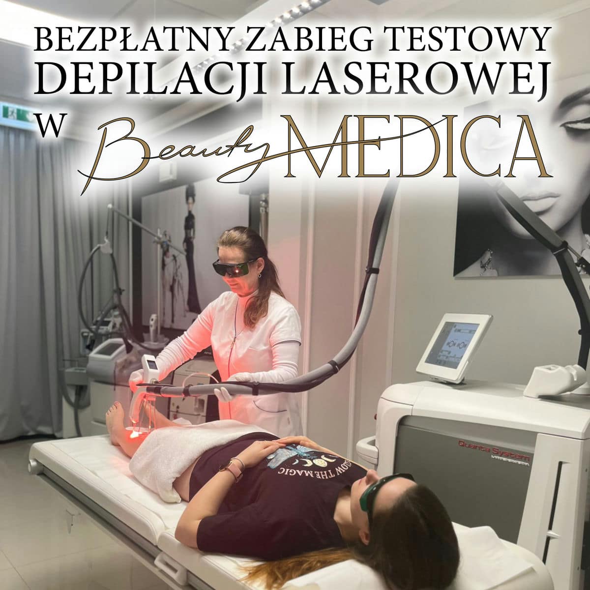BEZPlatny zabieg testowy depilacji laserowej